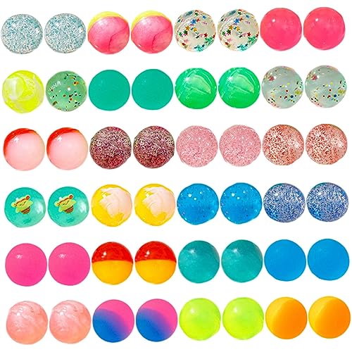 Milisten 48 Stück Bunte Sprungbälle Elastische Gummibälle für Kindergeburtstage Mitgebsel Partyspielzeug und Stressabbau für Spiel und Freizeit Milisten 48 Stück Bunte Sprungbälle Elastische Gummibälle für Kindergeburtstage Mitgebsel Partyspielzeug und Stressabbau für Spiel und Freizeit von Milisten