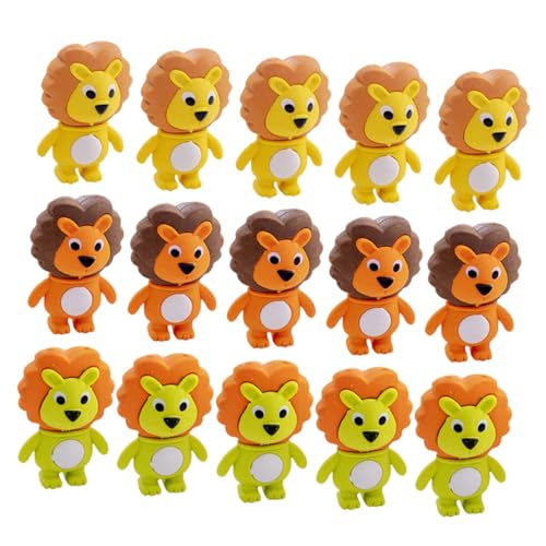 Milisten 48 Stück Kleiner Radiergummi Für Tiere Radiergummis Zufällig Ausstellung Mini-radierer Cartoon Radiergummis Cartoon-löwen-radiergummis Zeichenzubehör von Milisten