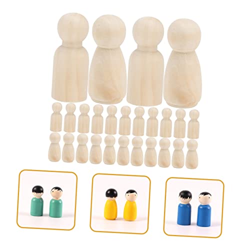 Milisten 48 Stück Teiliges Unvollendete Holzpuppen Naturfarben zum Bemalen DIY Holzfiguren Basteln für Kreative Handarbeitsdekorationen Milisten 48 Stück Teiliges Unvollendete Holzpuppen Naturfarben zum Bemalen DIY Holzfiguren Basteln für Kreative Handarbeitsdekorationen von Milisten