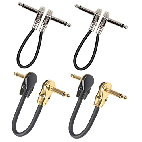 Milisten 4Stücke Gitarren Patch Kabel Langlebige Audiokabel für Elektrische Musikinstrumente Leicht und Tragbar aus Hochwertigem und Gefertigt von Milisten