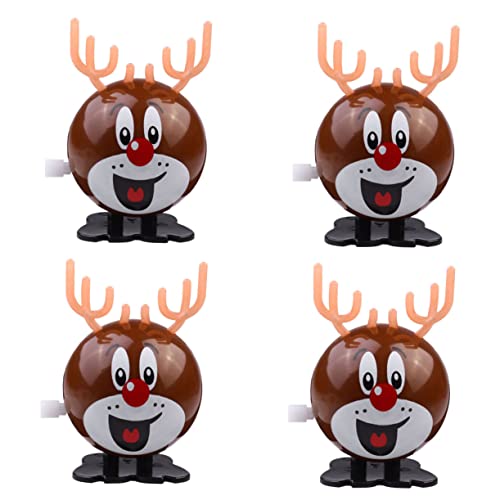 Milisten 4Stücke Weihnachtsaufziehspielzeug Runde Rentier Spielzeuge aus Hochwertigem für oder Dekoration für Weihnachten Farben und Niedliches Design Milisten 4Stücke Weihnachtsaufziehspielzeug Runde Rentier Spielzeuge aus Hochwertigem für oder Dekoration für Weihnachten Farben und Niedliches Design von Milisten