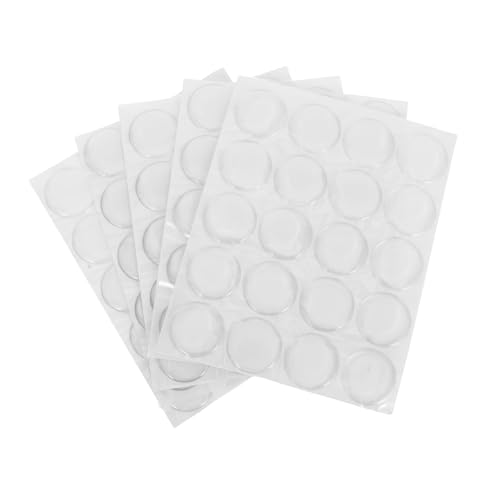 Milisten 5 Bögen/100 Stück 25mm Runder Harz Aufnäher Sticker für Selbstgemacht Schmuckherstellung Selbstklebende Patch Aufkleber Wasserfest Vielseitig Einsetzbar von Milisten
