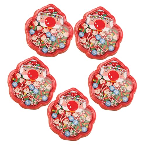 Milisten 5 Boxen Weihnachtsradiergummis Süßes Design Stabile Radiergummis für Schule Partyfüllung Geschenkidee Weihnachtsmann Motiv für Schüler Milisten 5 Boxen Weihnachtsradiergummis Süßes Design Stabile Radiergummis für Schule Partyfüllung Geschenkidee Weihnachtsmann Motiv für Schüler von Milisten
