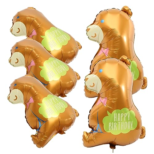 Milisten 5 Stück Geburtstagsballon Für Geburtstag Kuh Tiere Süßer Folienballon Party Sortiert Cartoon-tier-ballon Folienballons Luftballons Für Geburtstagsfeier Süßer Ballon Aluminiumfolie von Milisten