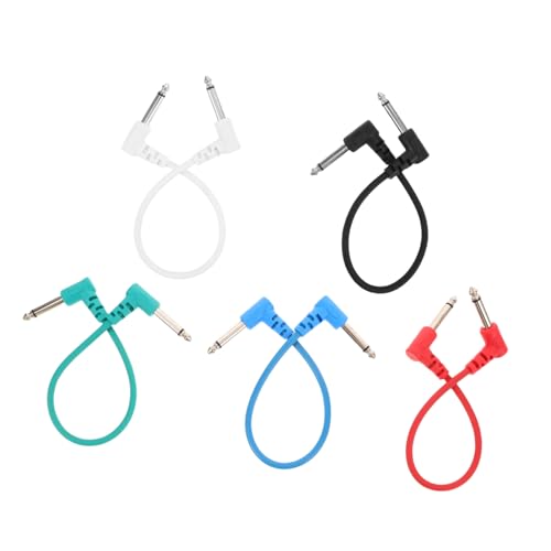 Milisten 5 Stück Gitarren Patchkabel Langlebige Flexible Effektpedal Verbindungsleitungen für Bass und Gitarre Kompakt Platzsparend für Bühne und Studio Milisten 5 Stück Gitarren Patchkabel Langlebige Flexible Effektpedal Verbindungsleitungen für Bass und Gitarre Kompakt Platzsparend für Bühne und Studio von Milisten