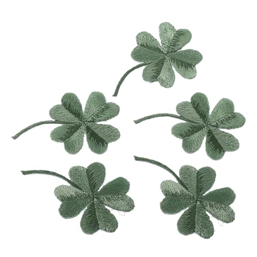 Milisten 5 Stück Kleeblatt Aufnäher zum Aufbügeln von Kleeblatt mit grünen Blättern bestickt Patches zum Aufnähen von Kleidung Kunst, baumwolle, grün, 5 * 3.1 * 0.1cm Milisten 5 Stück Kleeblatt Aufnäher zum Aufbügeln von Kleeblatt mit grünen Blättern bestickt Patches zum Aufnähen von Kleidung Kunst, baumwolle, grün, 5 * 3.1 * 0.1cm von Milisten