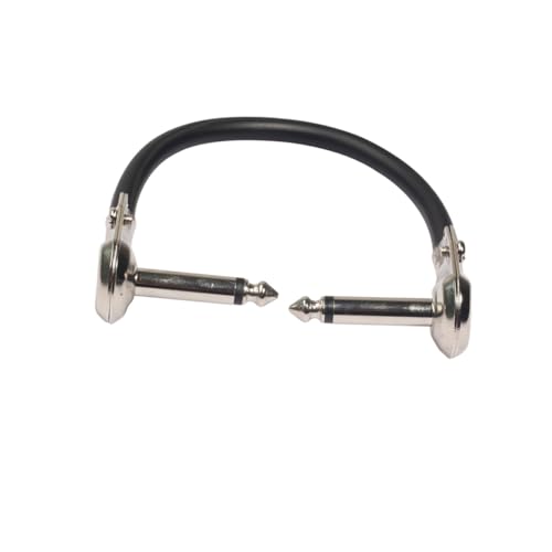 Milisten 5 Stück Klinke Male To Male Rechtwinkliges Gitarren Pedal Patchkabel Schwarz für Pedalboard Instrument Audio Signal Übertragung Milisten 5 Stück Klinke Male To Male Rechtwinkliges Gitarren Pedal Patchkabel Schwarz für Pedalboard Instrument Audio Signal Übertragung von Milisten