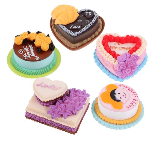 Milisten 5 Stück Mini Kuchenspielzeug Dekoration Dessert Ornament Hochzeitsdekor Modelle Gefälschter Kuchen Lebensmittel Requisite Kuchenverzierungen Miniatur Milisten 5 Stück Mini Kuchenspielzeug Dekoration Dessert Ornament Hochzeitsdekor Modelle Gefälschter Kuchen Lebensmittel Requisite Kuchenverzierungen Miniatur von Milisten