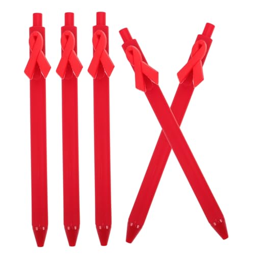 Milisten 5 Stück Ribbon -Kugelschreiber Kugelschreiber Großpackung Partybandstifte dekorative Kugelschreiber kreative Kugelschreiber für Partys Schreibstift Bulk Plastik rot Milisten 5 Stück Ribbon -Kugelschreiber Kugelschreiber Großpackung Partybandstifte dekorative Kugelschreiber kreative Kugelschreiber für Partys Schreibstift Bulk Plastik rot von Milisten