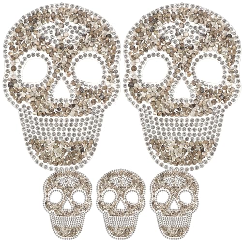 Milisten 5 Stück Strass- -aufbügler, Glitzernde Silberne Applikation für Diy-kleidungsreparatur, Jacken, Hüte, Schuhe, Taschen, Grau Milisten 5 Stück Strass- -aufbügler, Glitzernde Silberne Applikation für Diy-kleidungsreparatur, Jacken, Hüte, Schuhe, Taschen, Grau von Milisten