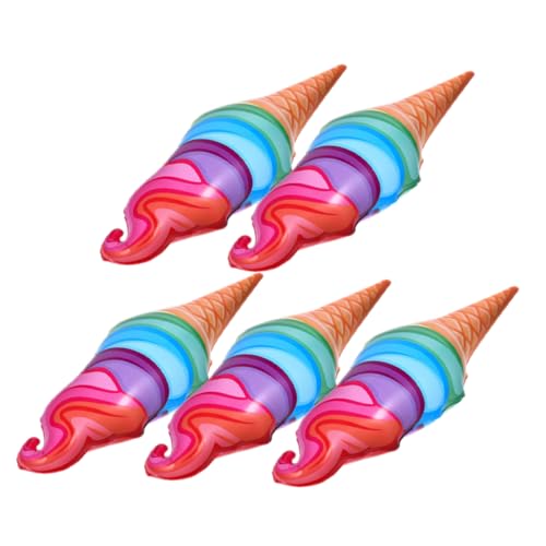 Milisten 5 Stück Teiliges Aufblasbares Eiscreme Dekorationsset aus Langlebigem PVC Großes Eisförmiges Partyspielzeug und Luftballons Installieren als und Partyhighlight Milisten 5 Stück Teiliges Aufblasbares Eiscreme Dekorationsset aus Langlebigem PVC Großes Eisförmiges Partyspielzeug und Luftballons Installieren als und Partyhighlight von Milisten