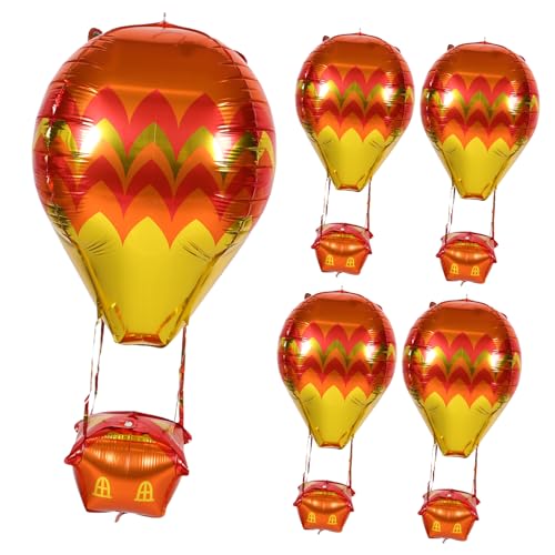 Milisten 5 Stück Teiliges Heißluftballon Aluminiumfolie Luftballons Langlebige Partydekoration für Geburtstagsfeiern und Hochzeiten Schnelles Aufblasen Auffälliges Design für Drinnen und Milisten 5 Stück Teiliges Heißluftballon Aluminiumfolie Luftballons Langlebige Partydekoration für Geburtstagsfeiern und Hochzeiten Schnelles Aufblasen Auffälliges Design für Drinnen und von Milisten