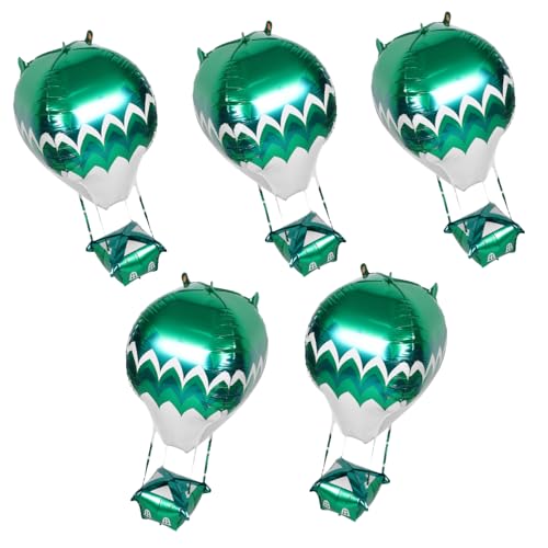 Milisten 5 Stück Teiliges Heißluftballon Folienballons Einzigartige Form Leicht Aufblasbar Grün Weiß Vielseitige Partydekoration für Geburtstage Hochzeiten und Indoor Sowie Outdoor Events Milisten 5 Stück Teiliges Heißluftballon Folienballons Einzigartige Form Leicht Aufblasbar Grün Weiß Vielseitige Partydekoration für Geburtstage Hochzeiten und Indoor Sowie Outdoor Events von Milisten