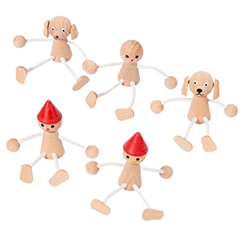 Milisten 5 Stück Teiliges Holz Tiere Puppen DIY Holzspielzeug für Dekorative Holzfiguren Miniaturszene Deko und Kreative Bastelideen Milisten 5 Stück Teiliges Holz Tiere Puppen DIY Holzspielzeug für Dekorative Holzfiguren Miniaturszene Deko und Kreative Bastelideen von Milisten