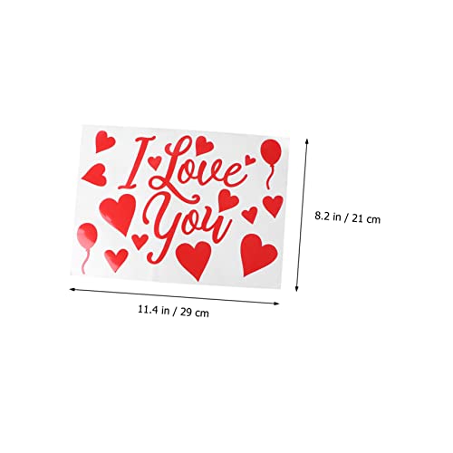 Milisten 5 Stück Teiliges Rote Valentinstag Luftballon Aufkleber Dekorative Bobo Ballon Sticker für Hochzeit Party Fenster und Wand Deko für Sie von Milisten