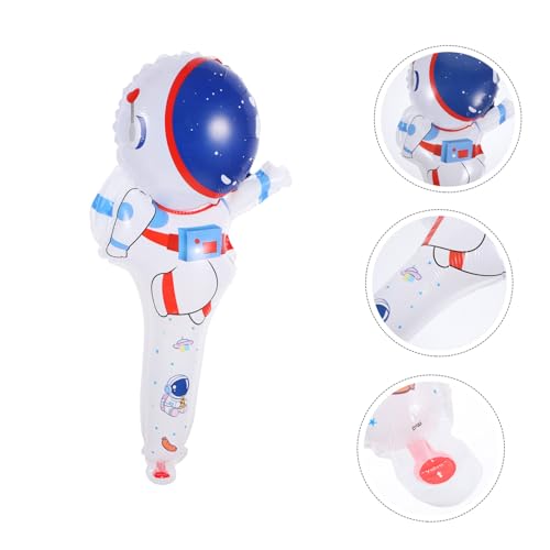 Milisten 50 Stück Astronaut Aluminiumfolie Ballons Leichte Party Dekoration Reißfest für Kindergeburtstag Weltraum Themenfeier Inklusive Handlicher Aufblasbarer Astronautenstäbe von Milisten