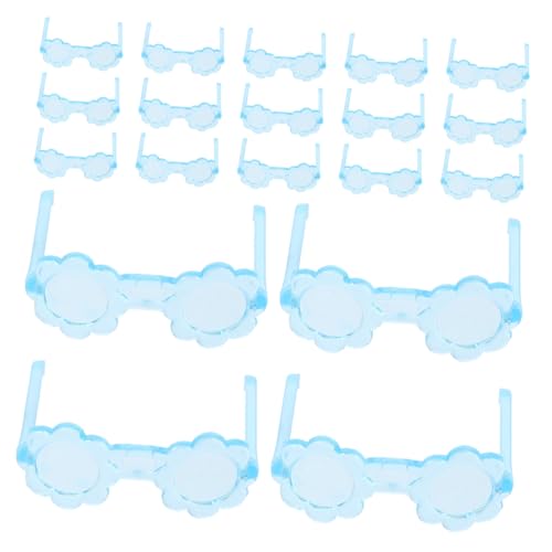 Milisten 50 Stück Mini-Brille Mädchen Puppe Puppe Mini-Puppen Für Puppe Verkleiden Sich Brillen Puppenzubehör Puppenbrillen Winzige Brille Miniatur-brillensachen Plastik Sky-Blue von Milisten