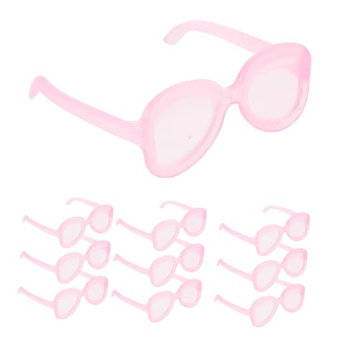 Milisten 50 Stück Mini Puppen Sonnenbrillen aus Kunststoff DIY Bastelaccessoires für Puppenhäuser und Brillen für Puppenfreunde für Kreative Spielwelten von Milisten