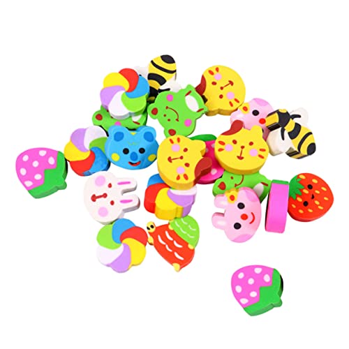 Milisten 50 Stück Mini Radiergummis Kreative Früchte Tiermotive Kindersicherer Kleiner Radierer für Schüler als Schulpreis Geschenk und Zufällige Designs Praktische Radiergummi Sammlung von Milisten