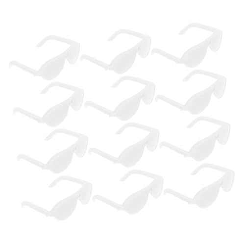 Milisten 50 Stück Puppenbrille Für Miniatur Realistisch Puppen-Foto-Requisiten Modische Brillendekore Puppe Brille Requisiten Brillenrequisiten Zum Anziehen Plastik Weiß von Milisten