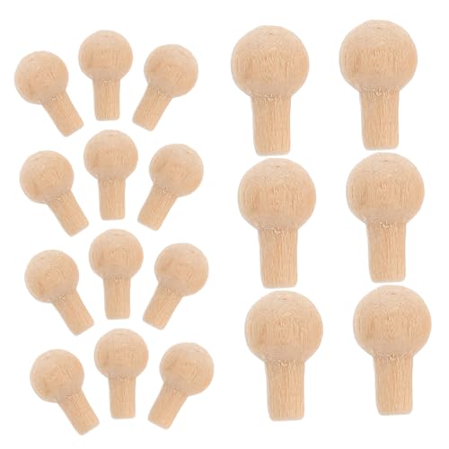 Milisten 50Stücke Miniaturisierte Möbelknöpfe Holzgriff Für Puppenhaus Für DIY Projekte Tür Und Schubladenelemente Realistische Miniaturzubehörteile Für Puppenhausdekoration von Milisten