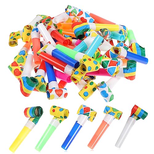 Milisten 50 Stück Partygebläse für Kinder Wiederverwendbare Pfeifen und Tröten Lustige Partyspielzeuge für Geburtstagsfeiern und Karneval Bunte Geräuschemacher für Kinderfeste Milisten 50 Stück Partygebläse für Kinder Wiederverwendbare Pfeifen und Tröten Lustige Partyspielzeuge für Geburtstagsfeiern und Karneval Bunte Geräuschemacher für Kinderfeste von Milisten