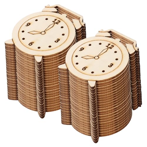 Milisten 5Packungen Holz Ausschnitte für DIY Uhren Unvollendete Holzscheiben für Kreative Bastelprojekte für Kunsthandwerk Langlebig und Sicher für Dekoration Milisten 5Packungen Holz Ausschnitte für DIY Uhren Unvollendete Holzscheiben für Kreative Bastelprojekte für Kunsthandwerk Langlebig und Sicher für Dekoration von Milisten