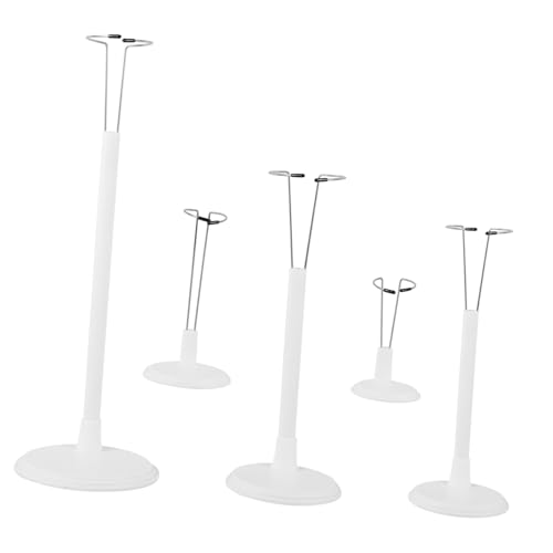 Milisten 5Stücke Teiliges Puppenständer Verstellbarer Figurenhalter für Verschiedene Puppentypen Minimalistisches Design Einfache Montage und Anpassung von Milisten