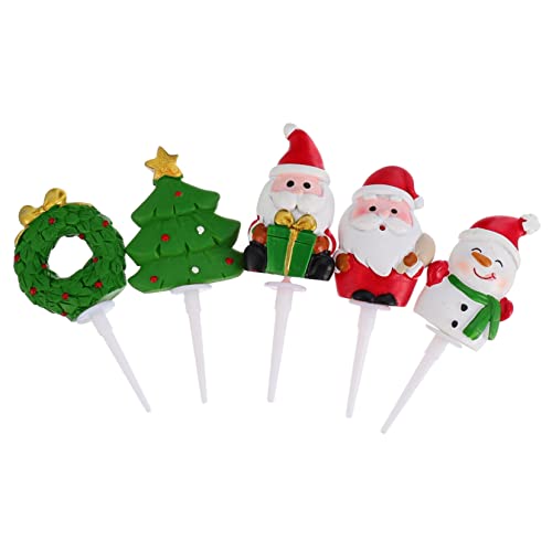 Milisten 5Stücke Weihnachtliche Cake Topper Teiliges Resin Weihnachtsmann Schneemann Tannenbaum Festliche Tortendekoration Für Weihnachtsfeiern Und Silvesterpartys Milisten 5Stücke Weihnachtliche Cake Topper Teiliges Resin Weihnachtsmann Schneemann Tannenbaum Festliche Tortendekoration Für Weihnachtsfeiern Und Silvesterpartys von Milisten