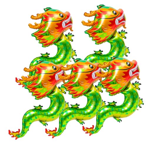 Milisten 5stücke Drachen Luftballons Aluminiumfolie Für Chinesische Neujahr Dekoration Für Frühlingsfest Und Partys Liebevolle Drachenform Grün Für Erwachsene Milisten 5stücke Drachen Luftballons Aluminiumfolie Für Chinesische Neujahr Dekoration Für Frühlingsfest Und Partys Liebevolle Drachenform Grün Für Erwachsene von Milisten