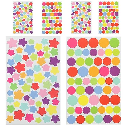 Milisten 6 Blätter Bunte Aufkleber mit Herz und Fünf Punkten Scrapbooking Sticker für Laptop Alben und Langlebige Papiermaterialien für Kreative Projekte Milisten 6 Blätter Bunte Aufkleber mit Herz und Fünf Punkten Scrapbooking Sticker für Laptop Alben und Langlebige Papiermaterialien für Kreative Projekte von Milisten