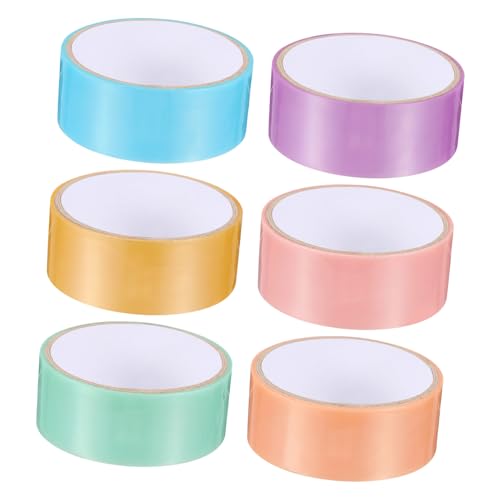 Milisten 6 Rollen Farbiges DIY Klebeband mit Klebrigen Perlen Entspannendes Lustiges Bastelband Praktisches Leichtes Klebeband für Erwachsene und Kreative Dekoration Milisten 6 Rollen Farbiges DIY Klebeband mit Klebrigen Perlen Entspannendes Lustiges Bastelband Praktisches Leichtes Klebeband für Erwachsene und Kreative Dekoration von Milisten