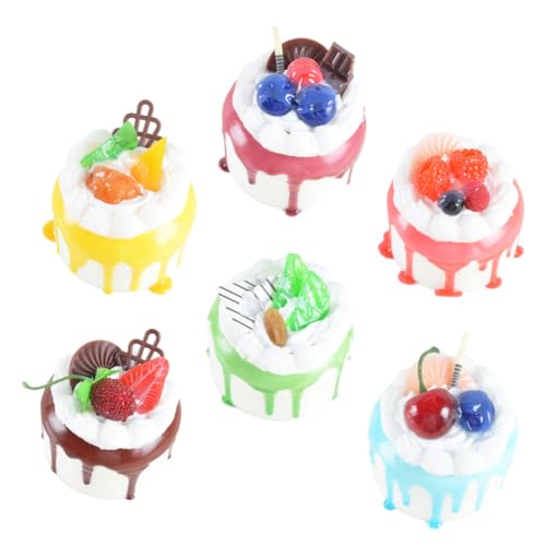 Milisten 6 Stück Kuchen-Modell Hochzeitstortedekoration Gefälschtes Kuchenmodell Requisiten Für Gefälschte Kuchen Gefälschte Dessert-Foto-Requisite Kuchendekoration Kuchen-Requisite Pu Milisten 6 Stück Kuchen-Modell Hochzeitstortedekoration Gefälschtes Kuchenmodell Requisiten Für Gefälschte Kuchen Gefälschte Dessert-Foto-Requisite Kuchendekoration Kuchen-Requisite Pu von Milisten