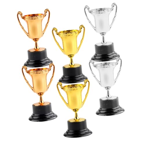 Milisten 6 Stück Preisverleihung Trophäen Kunststoff Pokale für Sportveranstaltungen Partys und Wettbewerbe Motivationspreis und Dekoration Milisten 6 Stück Preisverleihung Trophäen Kunststoff Pokale für Sportveranstaltungen Partys und Wettbewerbe Motivationspreis und Dekoration von Milisten