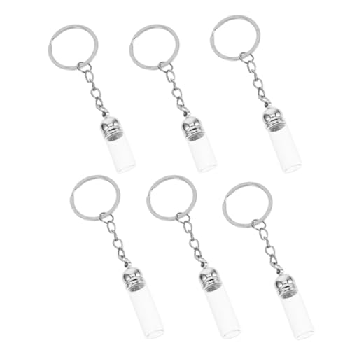 Milisten 6 Stück Schlüsselanhänger mit Glasparfümflasche Leere Ätherische Ölflaschen Dekorative Glasfläschchen Praktische Reiseanhänger für Duftöle Vielseitig Verwendbar Milisten 6 Stück Schlüsselanhänger mit Glasparfümflasche Leere Ätherische Ölflaschen Dekorative Glasfläschchen Praktische Reiseanhänger für Duftöle Vielseitig Verwendbar von Milisten