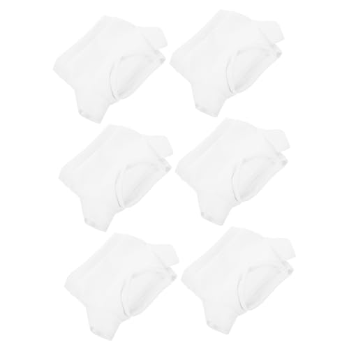 Milisten 6 Stück Teddybärenpuppe Ersetzen Sie Kleidung Ausgestopft Tragen Plüsch Austauschbares Puppen-t-Shirt Dekoratives Puppendekor Puppenkleidung Weiß Tuch von Milisten