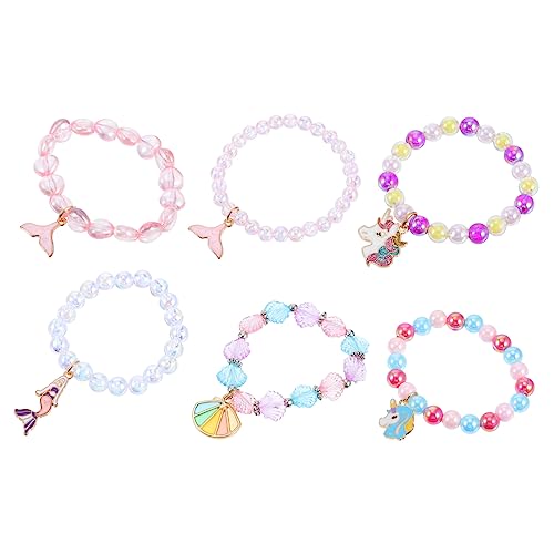 Milisten 6 Stück Teiliges Mädchen Armbandset mit Einhorn Anhänger Farbige Acrylperlen Freundschaftsarmband für Geburtstagsfeiern und Spielzeugboxen Milisten 6 Stück Teiliges Mädchen Armbandset mit Einhorn Anhänger Farbige Acrylperlen Freundschaftsarmband für Geburtstagsfeiern und Spielzeugboxen von Milisten