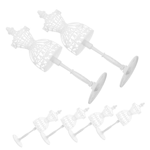 Milisten 6 Stück Teiliges Mini Art Weiß Hohles Design Kreativer Miniatur schaufensterpuppe Puppenständer für Puppenhaus Dekoration und Näharbeiten Milisten 6 Stück Teiliges Mini Art Weiß Hohles Design Kreativer Miniatur schaufensterpuppe Puppenständer für Puppenhaus Dekoration und Näharbeiten von Milisten