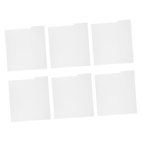 Milisten 6 Stück Teiliges Vinyl Trennkarten Beschreibbare Trennblätter für Schallplatten Stabile Album Organizer Vinyl Halter mit Register für Einfache Sortierung und Schutz Platten von Milisten