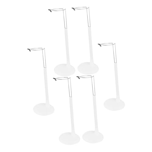 Milisten 6 Stück Verstellbare Puppenständer Stabile Doll Holder aus Metall und Kunststoff Tragbares Display Rack für Puppen Figuren Sammlerstücke Rutschfester Sockel Vielseitig Einsetzbar von Milisten