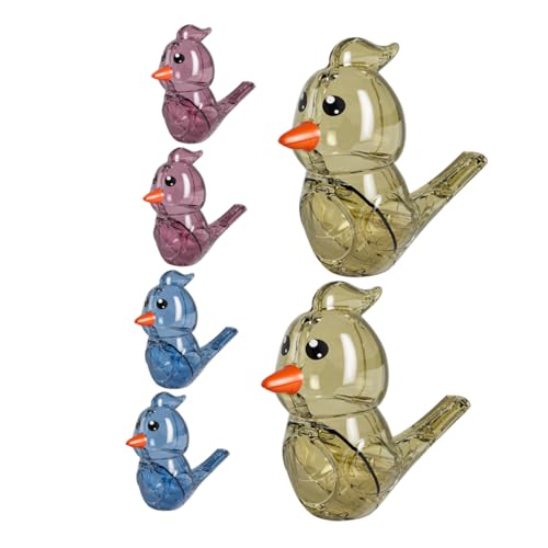 Milisten 6 Stück Wasservogelpfeifenspielzeug Vogel- für Cartoon-Pfeifen-Requisiten lustige Pfeife für Party tragbare Vogel-Kinderpfeifen Zugpfeife Plastik von Milisten