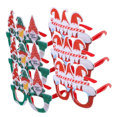 Milisten 6 Stück Weihnachtsbrillen Rahmen für Party Dekorative Brille mit Santa Claus Motiven für Weihnachtsfeiern und Schulveranstaltungen Milisten 6 Stück Weihnachtsbrillen Rahmen für Party Dekorative Brille mit Santa Claus Motiven für Weihnachtsfeiern und Schulveranstaltungen von Milisten