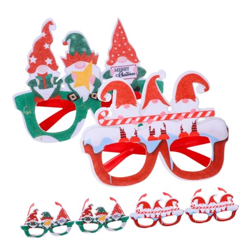 Milisten 6 Stück Weihnachtsgläser Weihnachtsbrillenrahmen für Weihnachtsbrille Foto-Requisite Party Cocktail weihnachtsdeko Fotokabine Requisiten Brillen Brillengestell Dekoration Plastik Milisten 6 Stück Weihnachtsgläser Weihnachtsbrillenrahmen für Weihnachtsbrille Foto-Requisite Party Cocktail weihnachtsdeko Fotokabine Requisiten Brillen Brillengestell Dekoration Plastik von Milisten