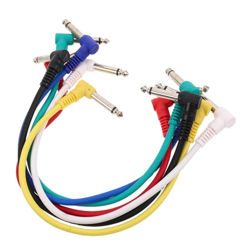 Milisten 6 Stück kabel für elektrische gitarre Pedalkabel wirken Gitarren Signal Kabel Gitarren Anschlusskabel Robustes Kabel Signalkabel Audioverbindungskabel Patchkabel gitarre Metall Milisten 6 Stück kabel für elektrische gitarre Pedalkabel wirken Gitarren Signal Kabel Gitarren Anschlusskabel Robustes Kabel Signalkabel Audioverbindungskabel Patchkabel gitarre Metall von Milisten
