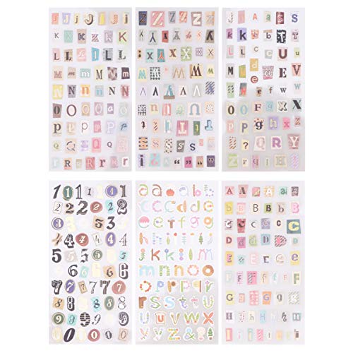 Milisten 6 Stück tägliche Aufkleber mit englischen Buchstaben zum Basteln und Dekorieren für Handy, handgefertigtes Konto, Scrapbook. Milisten 6 Stück tägliche Aufkleber mit englischen Buchstaben zum Basteln und Dekorieren für Handy, handgefertigtes Konto, Scrapbook. von Milisten