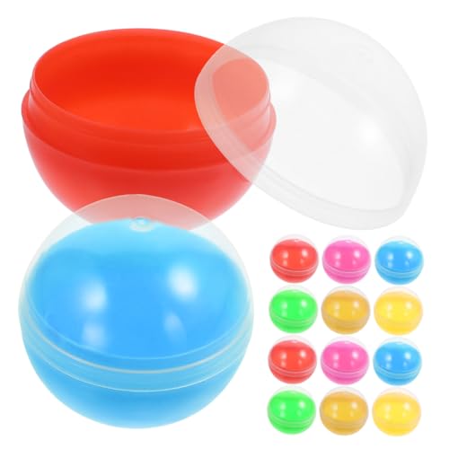 Milisten 60 Stück Gacha-maschine Spielzeugkapseln Kleine Runde Kapseln Mini-klauenmaschinenkapseln Verkaufskapseln Überraschungskapseln Automatenkapsel Leere Befüllbare Kugel Plastik von Milisten