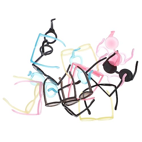 Milisten 60 Stück Mini-Brille Realistisch Kleid Miniatur Puppenzubehör Mädchen Puppensachen Brille Für Puppe Puppenbrille Puppe Brille Puppe Plastik von Milisten