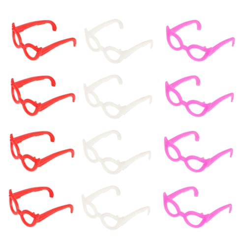 Milisten 60 Stück Mini Puppen Sonnenbrille Bunte Brillen für Puppen Kostümzubehör Langlebige Plastikmaterialien für Kreative Spielstunden von Milisten