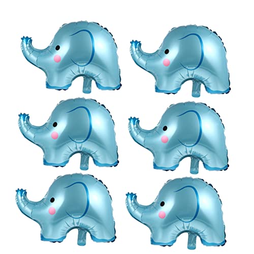 Milisten 6Stücke Folienballons Elefant für Babyparty Helium Ballons Deko Luftballons Tierform Partydekoration für Jungen und Wiederverwendbar und Langlebig von Milisten
