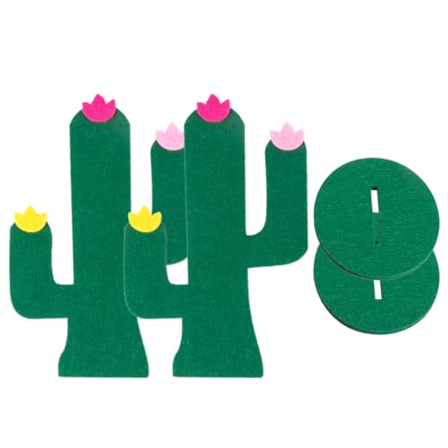 Milisten 6Stücke Teiliges Sommer Filz Deko Flamingo Ananas Kaktus für Schreibtischdekoration Kreative Hawaii Party Adornment für Kinderzimmer und Feste von Milisten